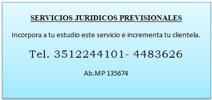 SERVICIOS PREVISIONALES A ESTUDIOS JURÍDICOS Y CONTABLES