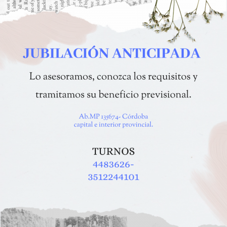 JUBILACIÓN ANTICIPADA
